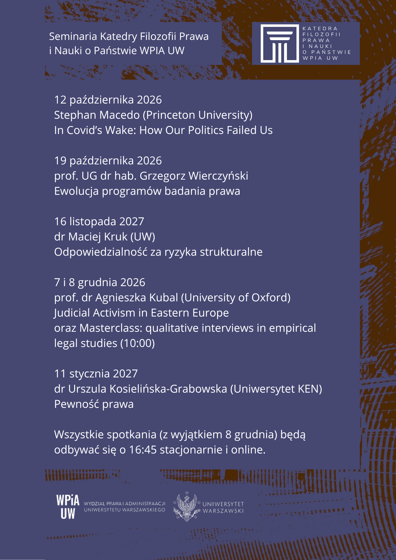Seminaria otwarte 2026/2027